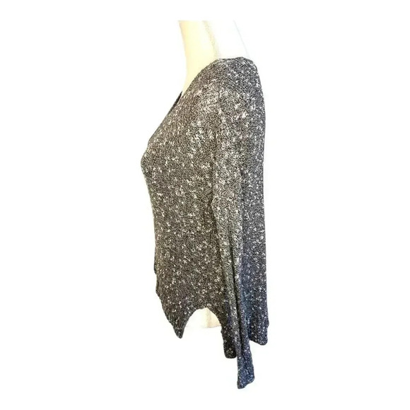 Abercrombie & Fitch Size XS High/Low Marled Gray Oversized Sweater - Picture 2 of 4